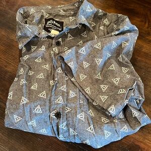 Harry Potter brand ss gray deathly hallows symbol